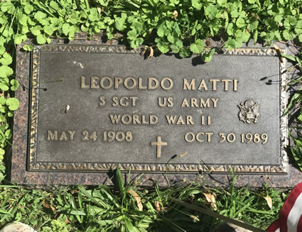 Leopoldo Matti Grave Marker
